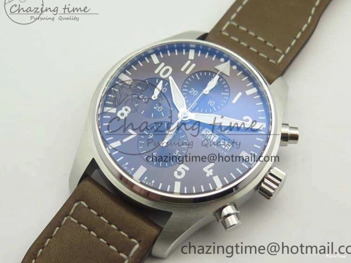 MIROTIME 0523 SunProtective Pilot Chrono IW377713 ZF 1:1 Best Edition Brown Dial On Brown Leather Strap A 7214